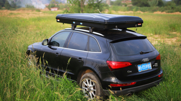 2 Палатка на крышу автомобиля РИФ Hard RT04-125, корпус черный, тент серый 2 Палатка на крышу автомобиля РИФ Hard RT04-125, корпус черный, тент серый