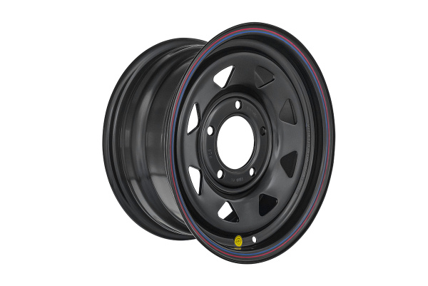 Диск усиленный для ВАЗ НИВА стальной черный 5x139,7 7xR15 d98,5 ET+25 (треугольник)