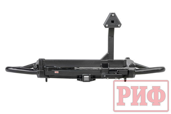 Бампер РИФ силовой задний Toyota Land Cruiser Prado 120 c квадратом под фаркоп и калиткой Бампер РИФ силовой задний Toyota Land Cruiser Prado 120 c квадратом под фаркоп и калиткой