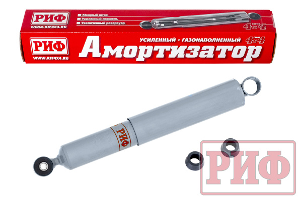 Амортизатор РИФ задний газовый Mitsubishi L200 96-05, передний/задний УАЗ Буханка лифт 50 мм Амортизатор РИФ задний газовый Mitsubishi L200 96-05, передний/задний УАЗ Буханка лифт 50 мм