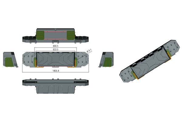 Кунг-каркас Baja Racing многофункциональный с 2-мя малыми рыбацкими ящиками L200, D-MAX, Navara