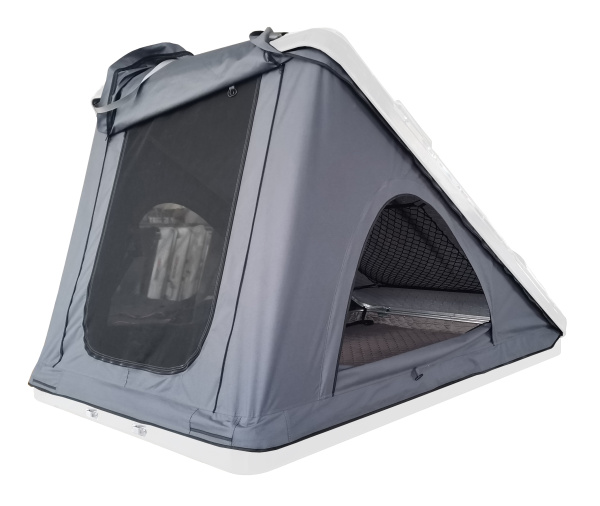 Палатка на крышу автомобиля РИФ Hard RT05-125, корпус ABS треугольник, белый, тент светло-серый Палатка на крышу автомобиля РИФ Hard RT05-125, корпус ABS треугольник, белый, тент светло-серый