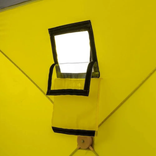 2 Палатка зимняя PREMIER Куб-2, желтый/серый 2 Палатка зимняя PREMIER Куб-2, желтый/серый