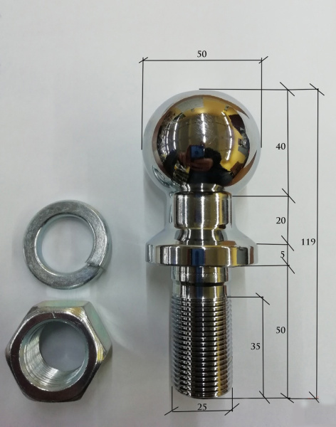 Шар для фаркопа 25 мм Шар для фаркопа 25 мм