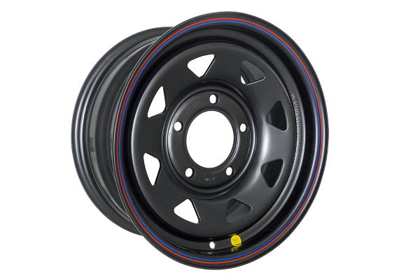 Диск усиленный для ВАЗ НИВА стальной черный 5x139,7 7xR15 d98,5 ET+30 (треуг.)