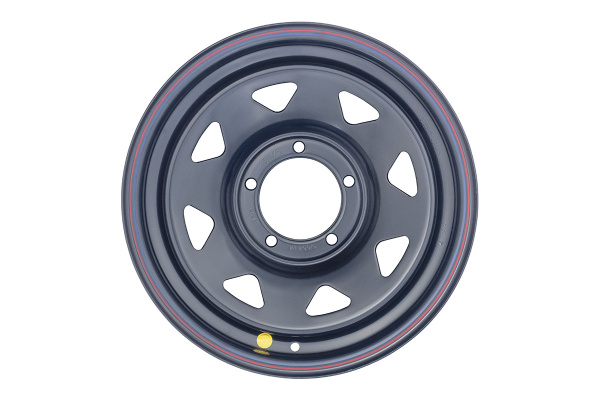 Диск усиленный УАЗ стальной черный 5x139,7 8xR16 d110 ET+15 (треуг. мелкий) Диск усиленный УАЗ стальной черный 5x139,7 8xR16 d110 ET+15 (треуг. мелкий)