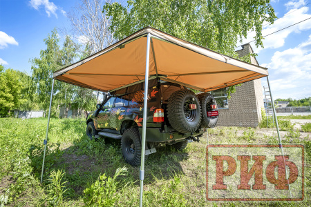 Маркиза автомобильная РИФ веерная 2,5х2,0 м (левая) Маркиза автомобильная РИФ веерная 2,5х2,0 м (левая)