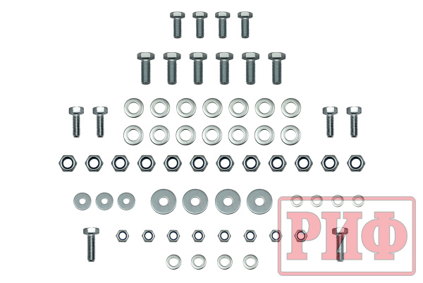 Бампер РИФ силовой передний для ГАЗ Соболь NN 4x4 под штатные фары, стандарт