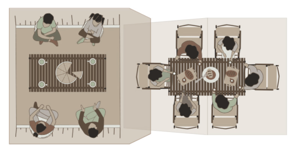 Палатка Naturehike Village 6.0 II поколения 4-местная, быстросборная, коричневая