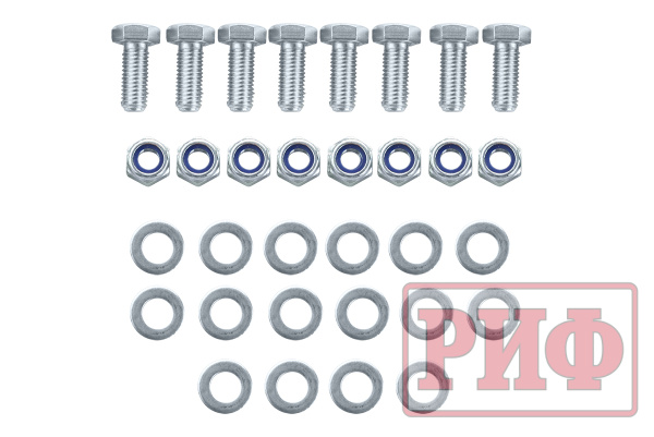 Бампер РИФ силовой задний Toyota Hilux 1983-1997 с квадратом под фаркоп