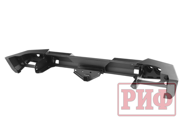 Бампер РИФ задний Jeep Wrangler JK 2006+ с квадратом под фаркоп и фонарями, стандарт Бампер РИФ задний Jeep Wrangler JK 2006+ с квадратом под фаркоп и фонарями, стандарт