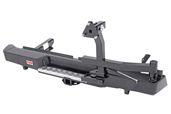 Бампер РИФ силовой задний Toyota Hilux 2015+ с квадратом под фаркоп и калиткой Бампер РИФ силовой задний Toyota Hilux 2015+ с квадратом под фаркоп и калиткой