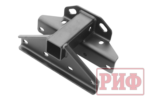 Бампер РИФ силовой задний Jeep Wrangler JK 2007-2018 с квадратом под фаркоп и фонарями, стандарт