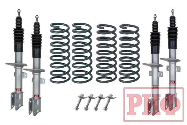 Лифт-комплект РИФ для Renault Duster (2010-2022), Nissan Terrano III 2004+ 4х4 лифт 40 мм