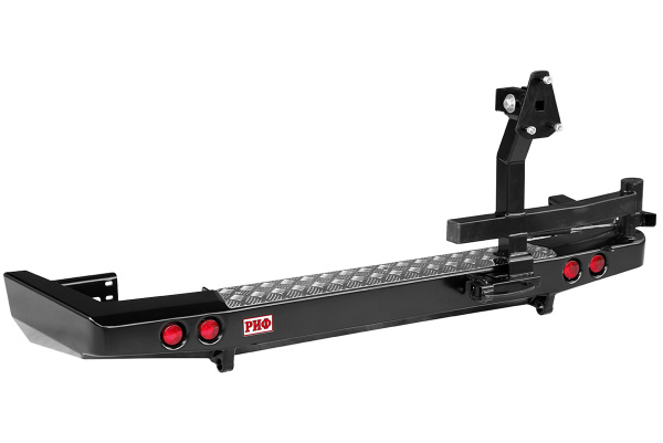 Бампер РИФ задний УАЗ Патриот 2015+ c фонарями и калиткой без фаркопа лифт Бампер РИФ задний УАЗ Патриот 2015+ c фонарями и калиткой без фаркопа лифт