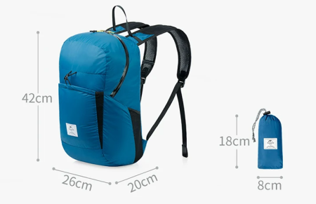 4 Рюкзак Naturehike 22 л, серый 4 Рюкзак Naturehike 22 л, серый