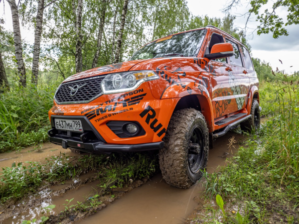 Бампер РИФ силовой передний УАЗ Патриот 2015+ с квадратом под фаркоп и защитой рулевых тяг стандарт Бампер РИФ силовой передний УАЗ Патриот 2015+ с квадратом под фаркоп и защитой рулевых тяг стандарт