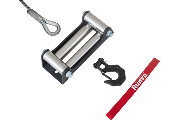 Лебёдка автомобильная электрическая 12V Runva EWXT12000F 5443 кг стальной трос