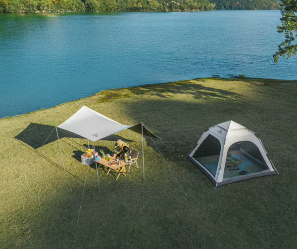 Палатка Naturehike Ango 4-местная, быстросборная, серая