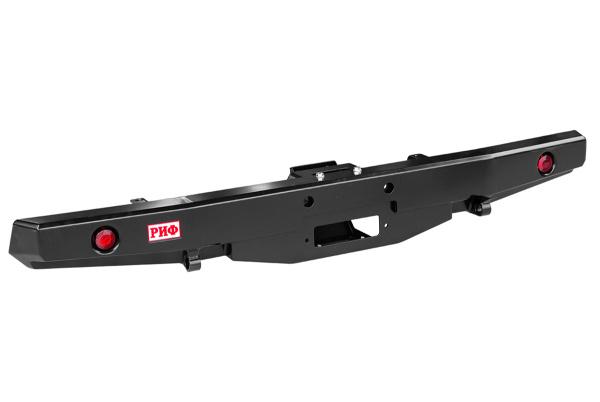 Бампер РИФ задний УАЗ Буханка с площадкой под лебёдку и фонарями, лифт 65 мм Бампер РИФ задний УАЗ Буханка с площадкой под лебёдку и фонарями, лифт 65 мм