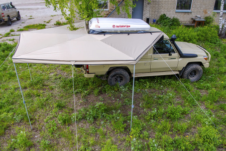 Маркиза автомобильная РИФ веерная 2,5х2,5 м (правая) Маркиза автомобильная РИФ веерная 2,5х2,5 м (правая)