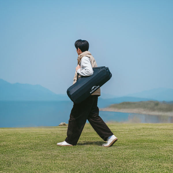 Стол туристический Naturehike Simple star H01 складной, 120х70х73 см, с сетчатой полкой, черный