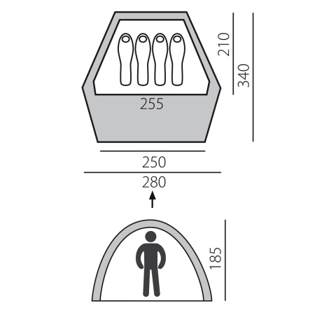 Палатка BTrace Home 4 быстросборная Палатка BTrace Home 4 быстросборная