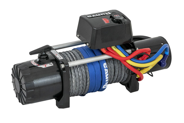 Лебёдка электрическая 12V Runva 9500 lbs 4350 кг (синтетический трос) Лебёдка электрическая 12V Runva 9500 lbs 4350 кг (синтетический трос)