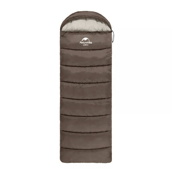 Мешок спальный Naturehike U350S, (190х30)х75 см, (правый) (ТК: -3°C)  (коричневый)