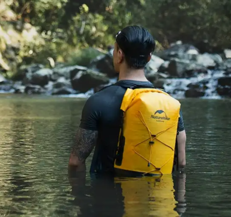 Рюкзак туристический Naturehike 40 л, ПВХ, желтый