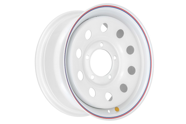 Диск усиленный УАЗ стальной белый 5x139,7 7xR16 d110 ET+30 Диск усиленный УАЗ стальной белый 5x139,7 7xR16 d110 ET+30