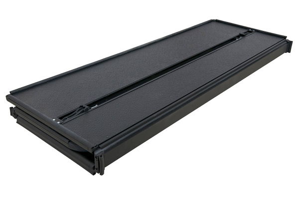 Крышка кузова Nissan Navara 2004-2015 трёхсекционная, алюминиевая, черная