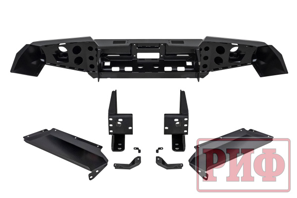 Бампер РИФ силовой передний TLC 200 2007-2015 c доп. фарами и защитой бачка омывателя Бампер РИФ силовой передний TLC 200 2007-2015 c доп. фарами и защитой бачка омывателя