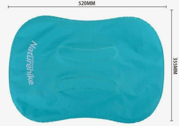 3 Подушка туристическая надувная Naturehike 42x32x11см, голубая 3 Подушка туристическая надувная Naturehike 42x32x11см, голубая