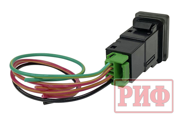 Кнопка ВКЛ/ВЫКЛ, голубой, FRONT LIGHTS TOYOTA 32x22