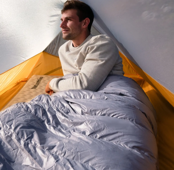 4 Мешок спальный Naturehike Ultralight CW400 M, 210х75 см, (правый) (ТК: +5C), серый