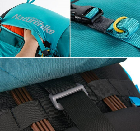 8 Рюкзак туристический Naturehike 45L, голубой 8 Рюкзак туристический Naturehike 45L, голубой