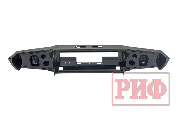 Бампер РИФ передний Toyota Land Cruiser 76/78 2007+ c доп. фарами, под штатную лебедку Бампер РИФ передний Toyota Land Cruiser 76/78 2007+ c доп. фарами, под штатную лебедку