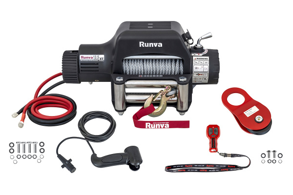 Лебёдка электрическая 12V Runva 13500 lbs 6136 кг