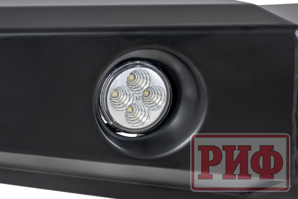 Бампер РИФ передний УАЗ Патриот 2005+ с доп. фарами без защитной дуги Бампер РИФ передний УАЗ Патриот 2005+ с доп. фарами без защитной дуги
