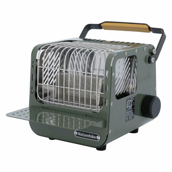 Обогреватель газовый Naturehike многофункциональный, 1,1 кВт зеленый Обогреватель газовый Naturehike многофункциональный, 1,1 кВт зеленый