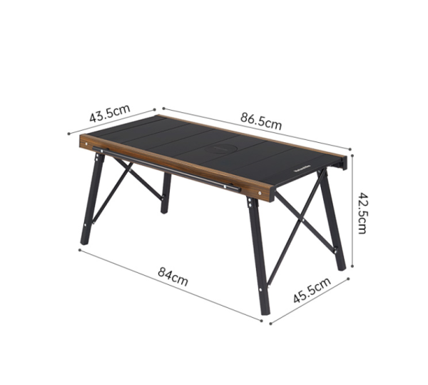 Стол туристический Naturehike IGT складной, 86х43х42 см, черный