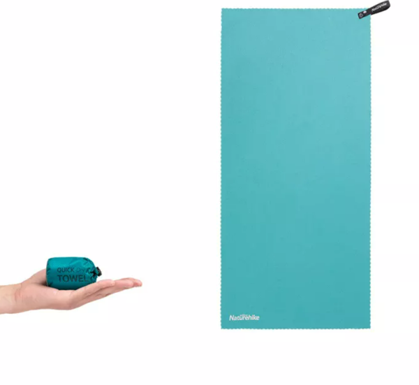 2 Полотенце кемпинговое Naturehike MJ02, 128х80 см, бирюзовое 2 Полотенце кемпинговое Naturehike MJ02, 128х80 см, бирюзовое