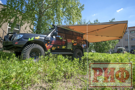 Маркиза автомобильная РИФ веерная 3,0х3,0 м (левая)