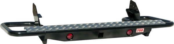 Бампер РИФ задний Mitsubishi L200 2005+ с квадратом под фаркоп и фонарями трубный Бампер РИФ задний Mitsubishi L200 2005+ с квадратом под фаркоп и фонарями трубный