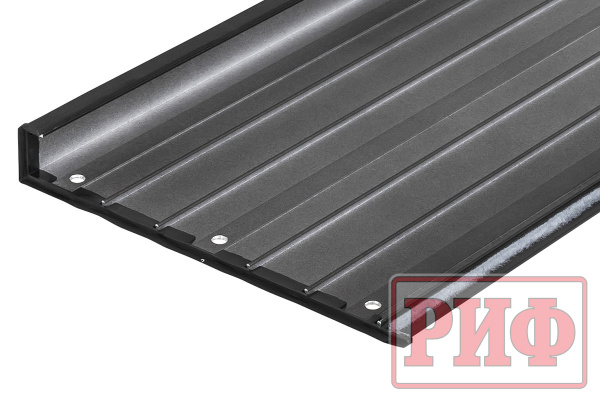 Крышка кузова РИФ для Dongfeng DF6, роллета раздвижная 1511х1570 мм, алюминиевая, черная