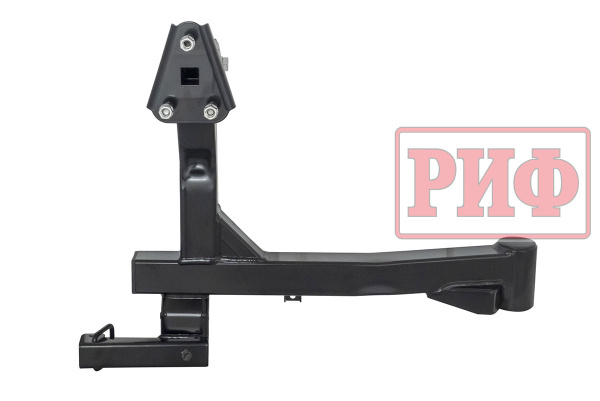 Бампер РИФ силовой задний Renault Duster 2021+ c квадратом под фаркоп, калиткой и подсветкой номера Бампер РИФ силовой задний Renault Duster 2021+ c квадратом под фаркоп, калиткой и подсветкой номера