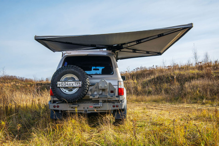 Маркиза автомобильная РИФ веерная, безопорная 2х2,3 м (правая) Маркиза автомобильная РИФ веерная, безопорная 2х2,3 м (правая)