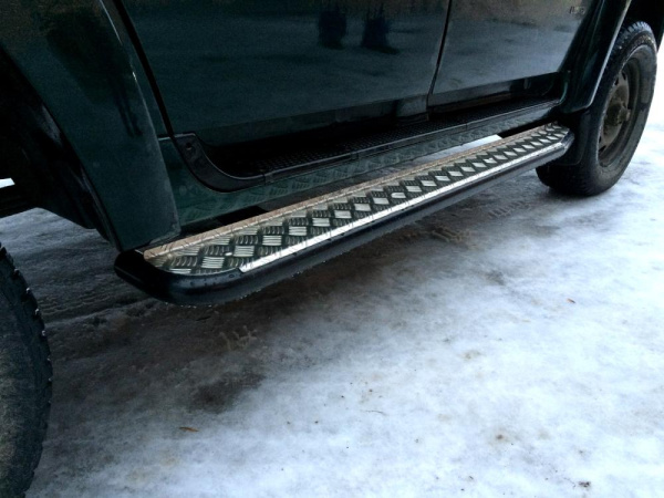 Пороги РИФ силовые УАЗ Патриот до 2015 стандарт