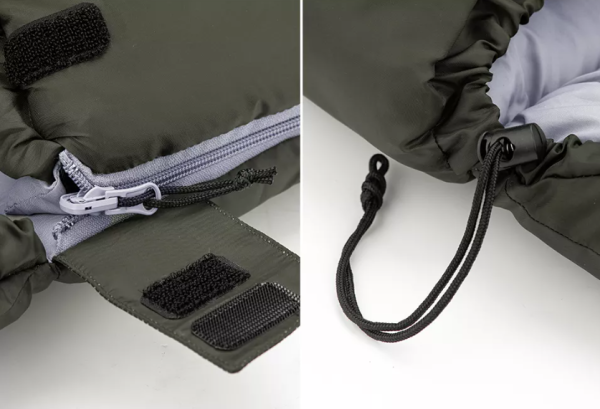 4 Мешок спальный Naturehike U250S, (190х30)х75 см, (левый) (ТК: 0°C), темно-зеленый